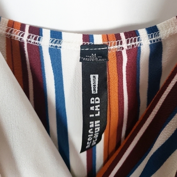 DESIGN LAB multicolor striped jumpsuit - Picture 4 of 6